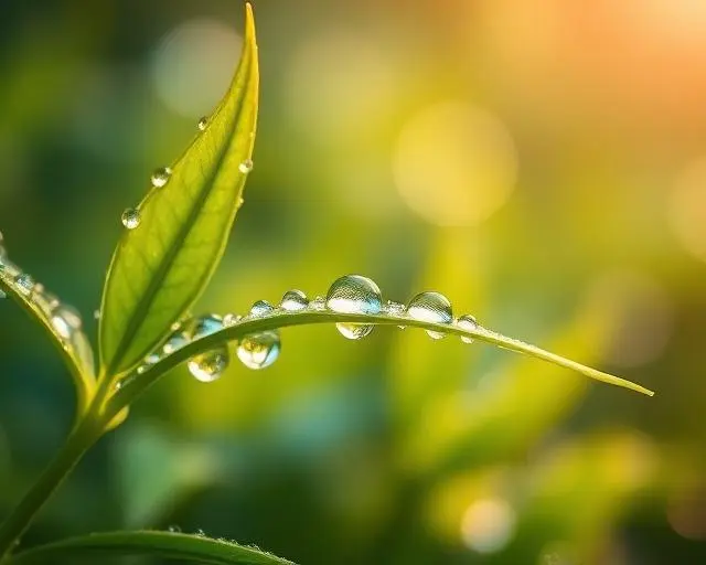 Morning dew representing catheter management